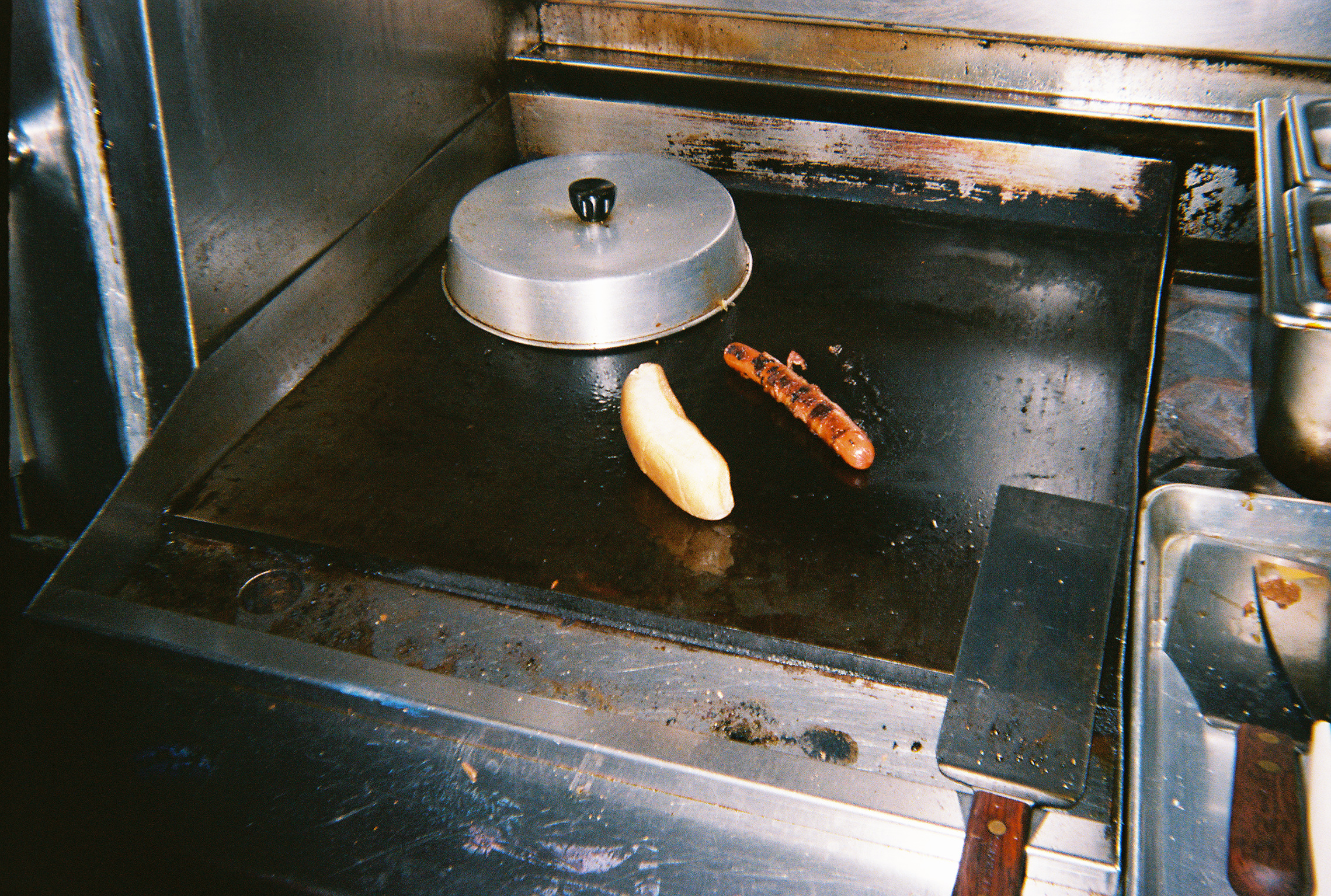 Hotdog on the grilltop